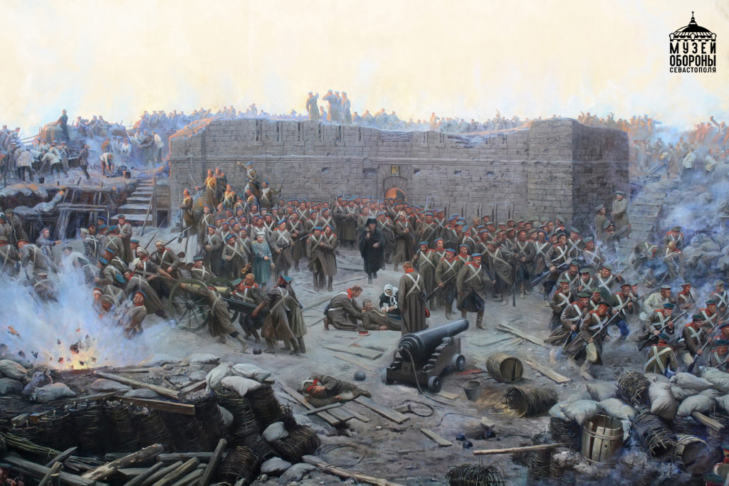 2. Оборонительная башня Малахова Кургана. Фрагмент Рубо..jpg