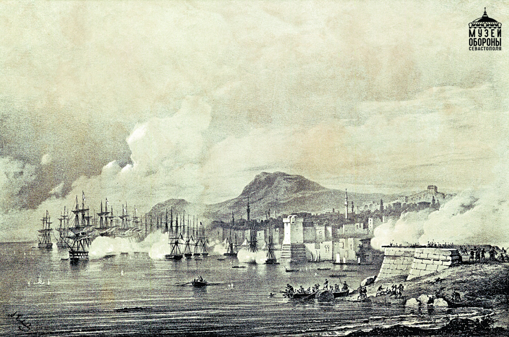 2. Тимм Г.В. Истребление турецкой эскадры эскадрой Нахимова. 1854 г.jpg