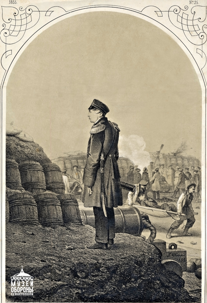 1. Адмирал П.С. Нахимов на бастионе..jpg 1. Адмирал П.С. Нахимов на бастионе..jpg